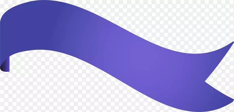 角字体-手绘紫色色带卷轴