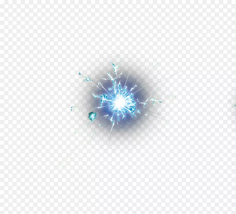 电脑墙纸-蓝色闪电星
