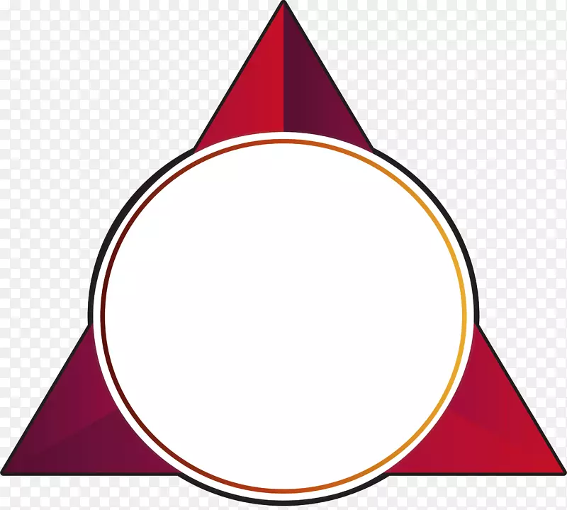 红三角剪贴画-葡萄酒红三角标题栏