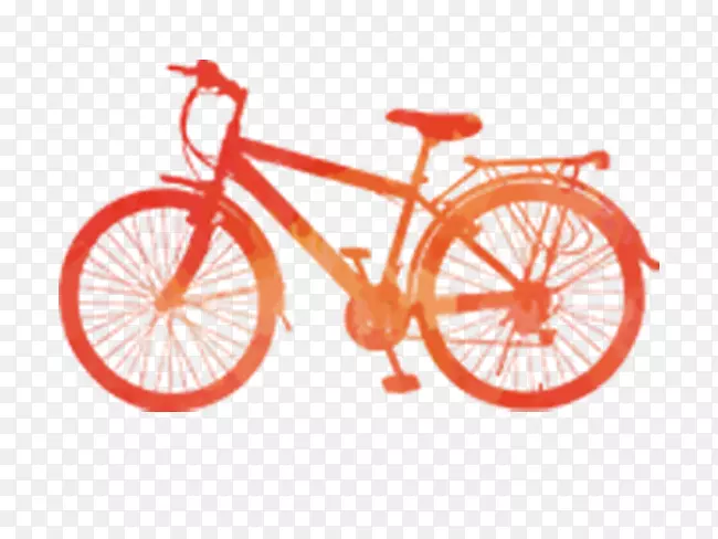 纸海报自行车壁纸-红色自行车