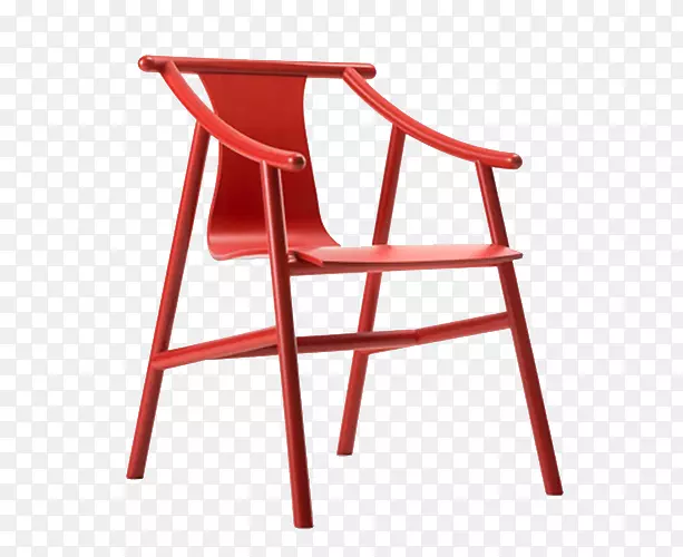 伊姆斯躺椅14号椅家具工业设计-红色椅子