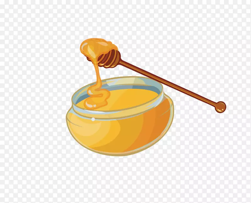 玉花茶蜂蜜罐夹艺术-甜蜂蜜