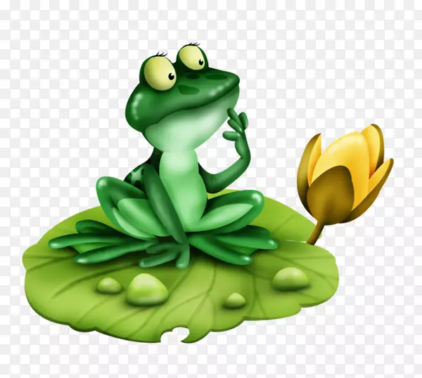 动画青蛙越轨艺术-绿色青蛙