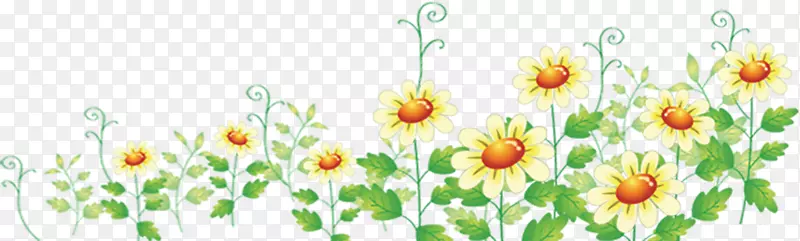 花卉设计网页设计剪贴画手绘菊花