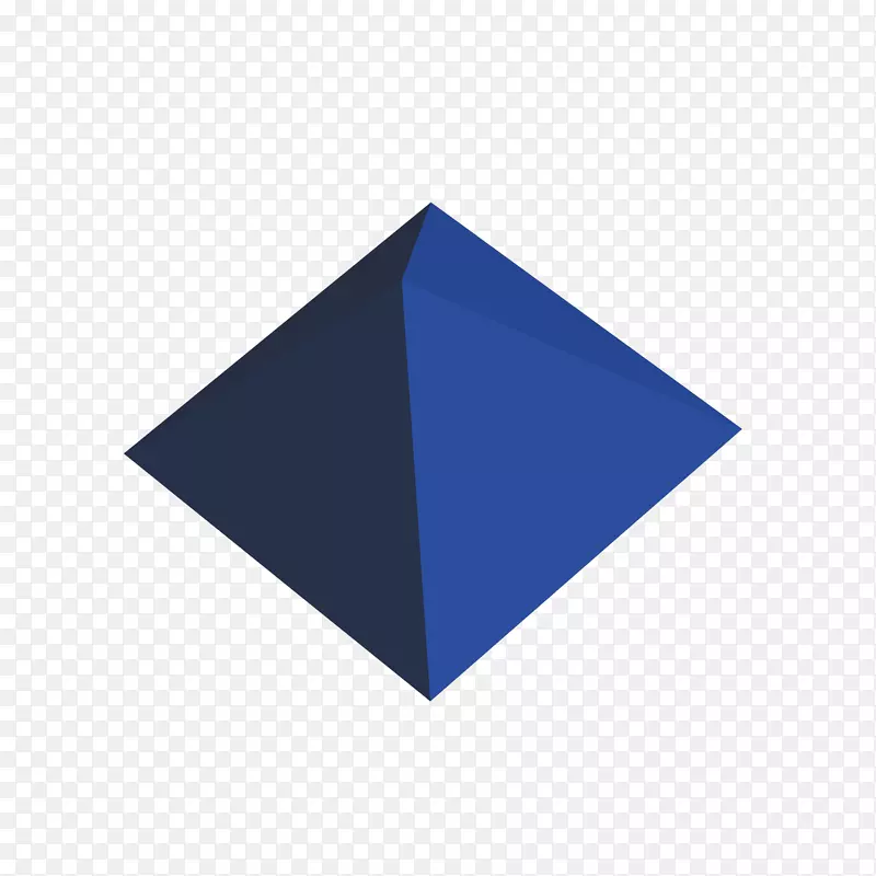 三角形图案-蓝色三金字塔