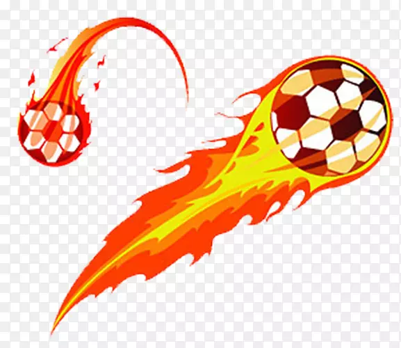 足球火焰剪辑艺术-火足球