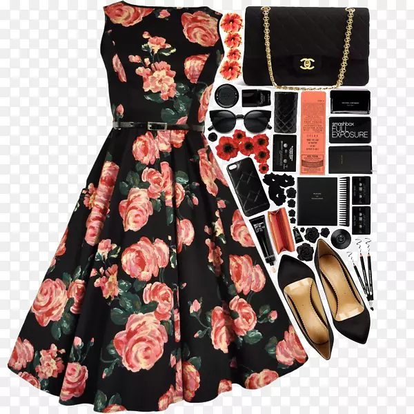 20世纪50年代服装时尚-花裙和高跟鞋