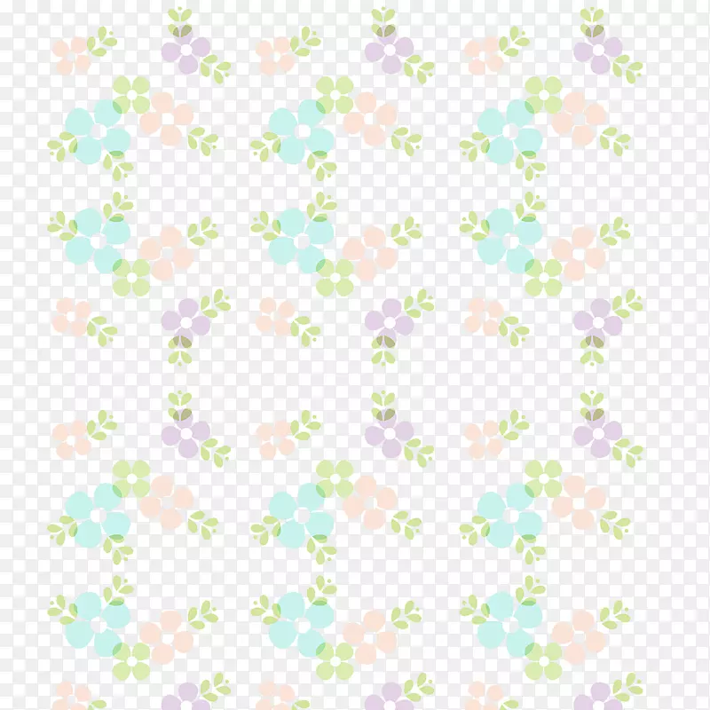纺织绿色花瓣图案-花壁花卉