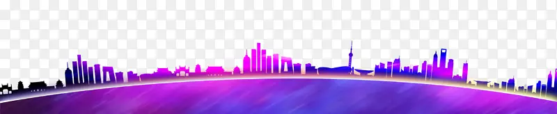 紫色墙纸-五彩缤纷的城市