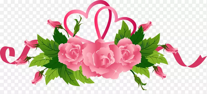 粉色剪彩艺术-牡丹花装饰