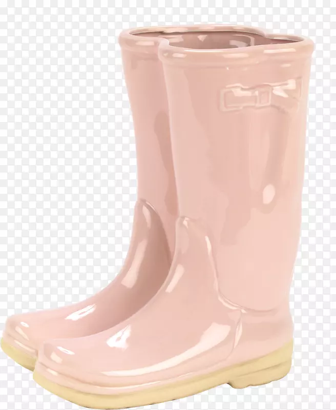 600威灵顿靴-粉红色雨靴