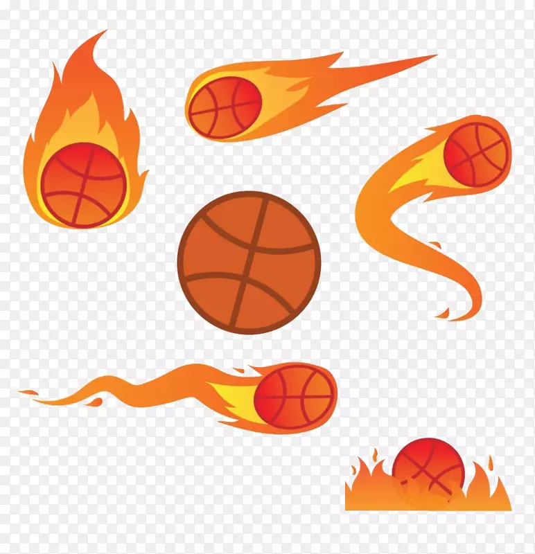 篮球火焰-突出的篮球火焰
