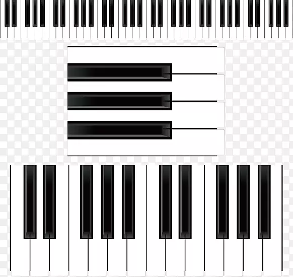 音乐键盘钢琴剪辑艺术黑白键