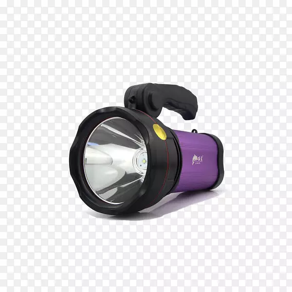 手电筒照明白炽灯泡-丽鲨150 W手电筒紫色无侧灯