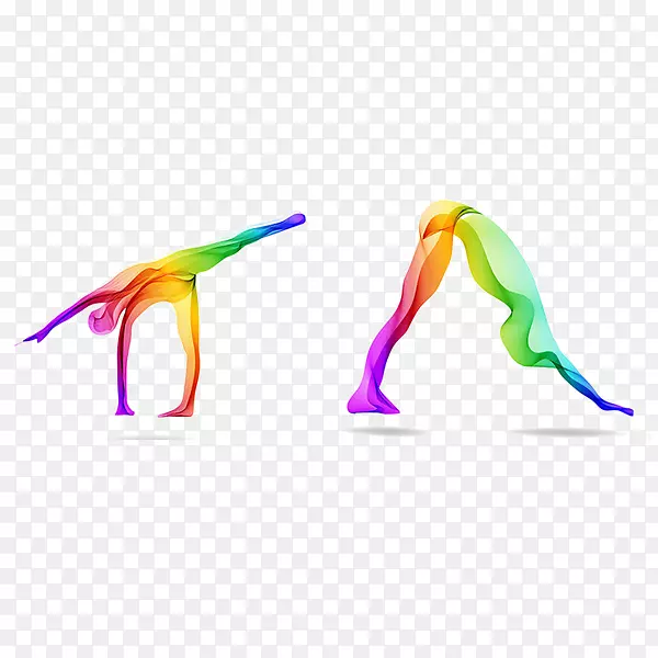 瑜伽色彩免费插图-瑜伽设计要素2