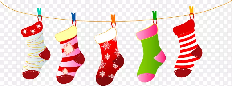 圣诞老人圣诞袜圣诞装饰彩袜烘干