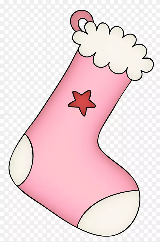 粉红画卡通袜子卡通粉色袜子装饰明星