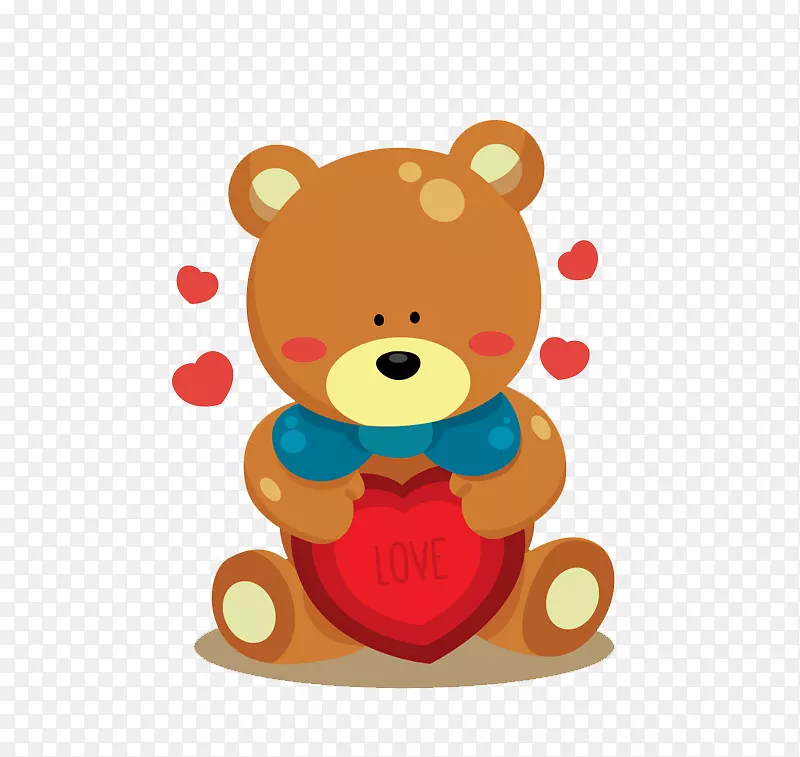 情人节诗歌男友浪漫丈夫卡通爱情娃娃抱熊