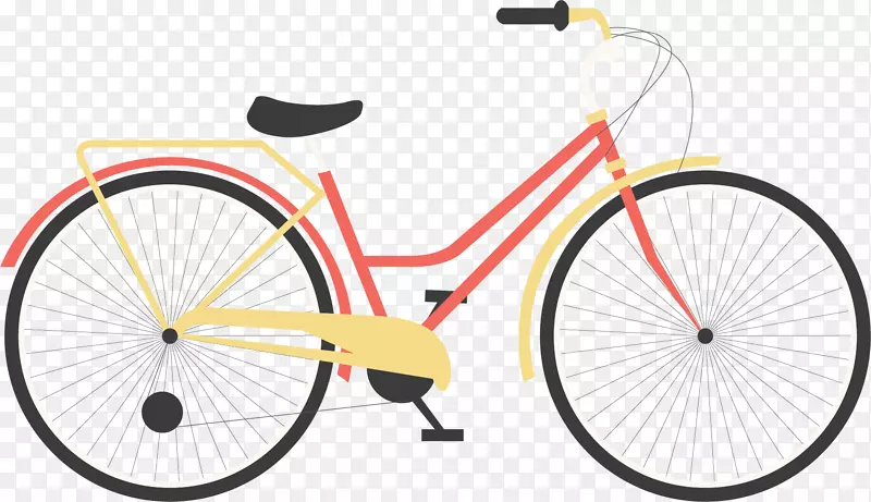 自行车车轮道路自行车轮辐自行车卡通材料自行车