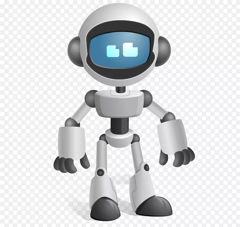 机器人过程自动化机器人闪光接触卡通画现代时尚智能机器人