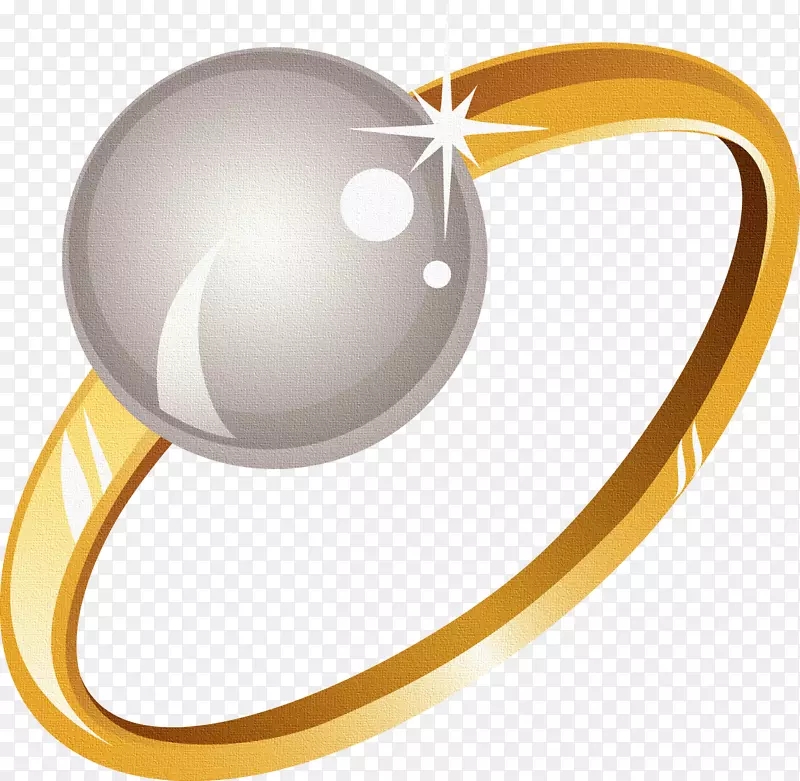 结婚戒指珍珠金戒指