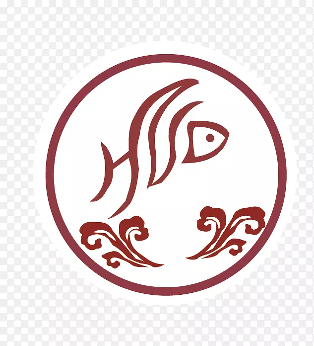 火锅标志插图-锅鱼标志