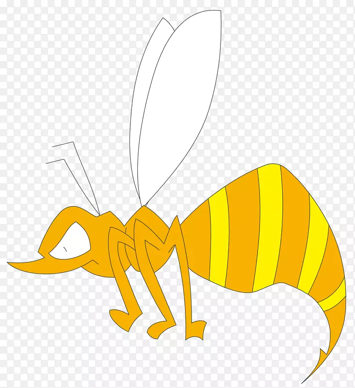 小蜜蜂昆虫插图.愤怒的蜜蜂载体材料