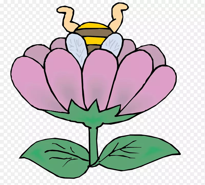 蜜蜂动画花-蜜蜂收集花蜜花载体材料