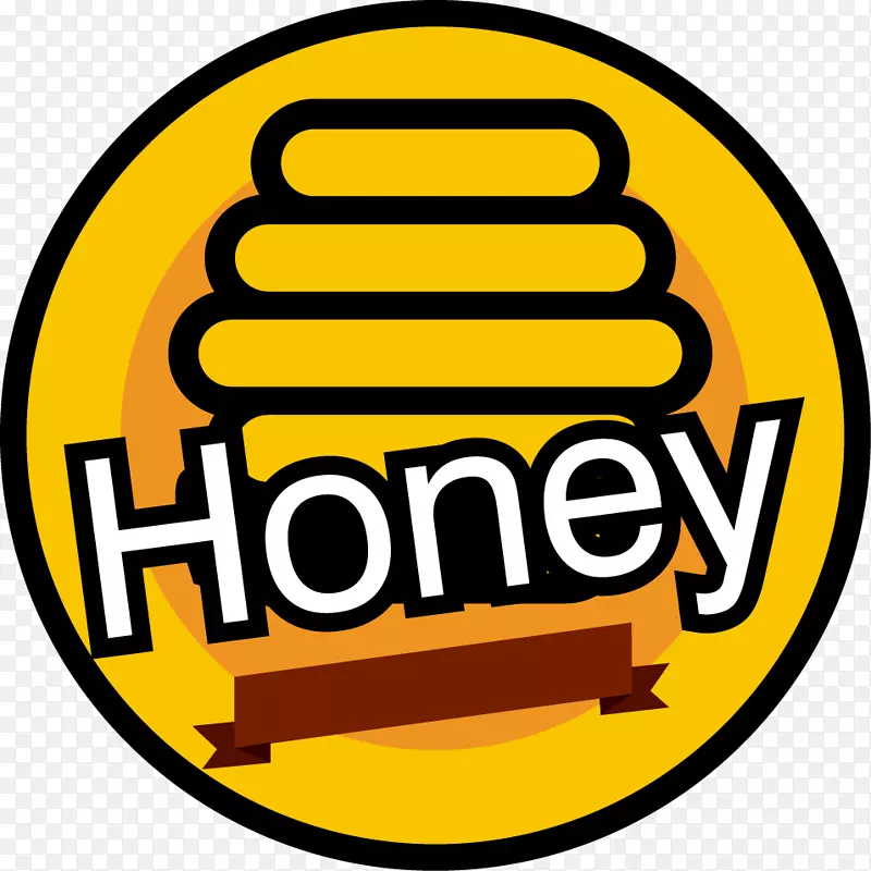 免费剪贴画-蜜蜂装饰标签
