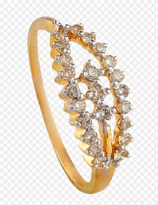 宝石首饰金钻石金戒指