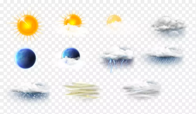 天气雨图标-天气图解