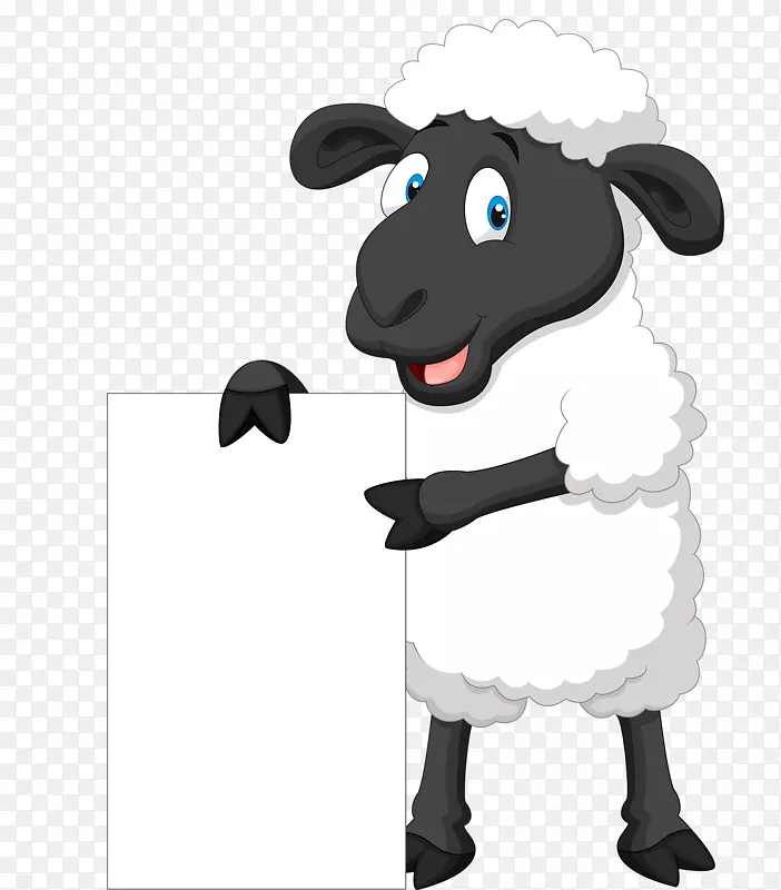 汉普郡羊纸绘画理念-羊画