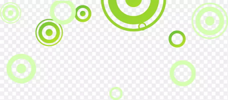 标志品牌圈-绿色抽象几何圈