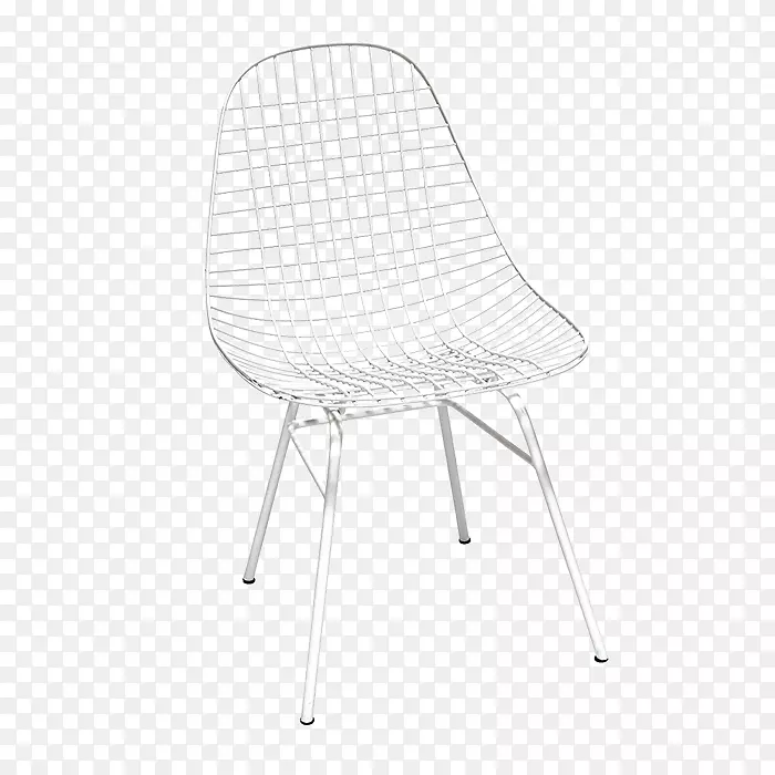 桌椅白色花纹金属椅子