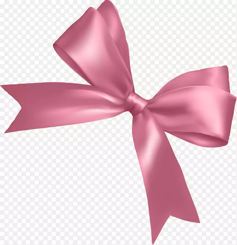 粉色丝带鞋带结-美丽的粉红色蝴蝶结