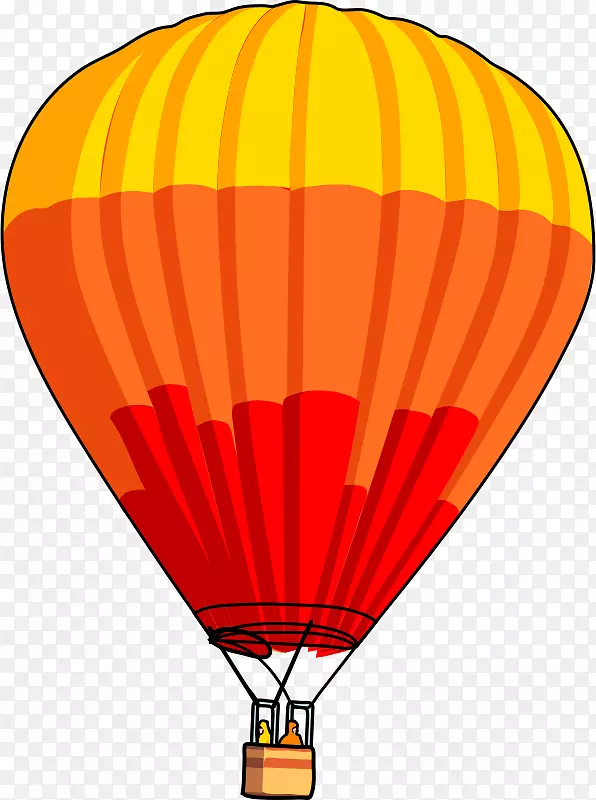 热气球可伸缩图形剪辑艺术橙色卡通热气球