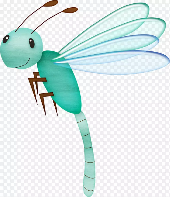 昆虫蜻蜓动画剪辑艺术手绘蜻蜓