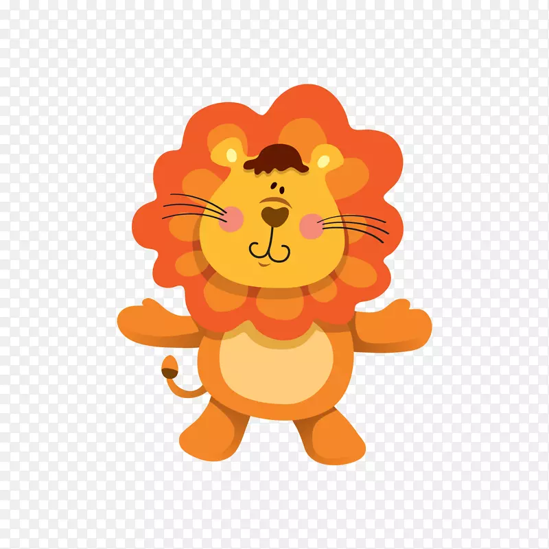 卡通动物婴儿画-狮子创意照片