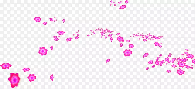 花瓣海报-粉红色花瓣飘落