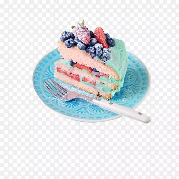烤奶酪蛋糕结冰结婚蛋糕馅饼草莓蓝莓蛋糕