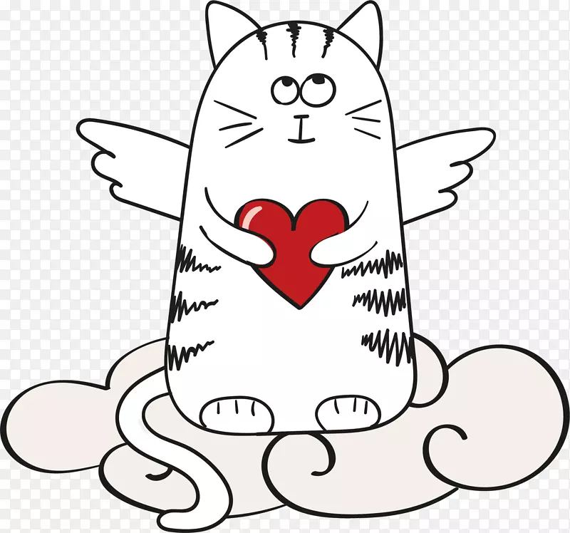 猫天使卡通魔鬼-天使猫