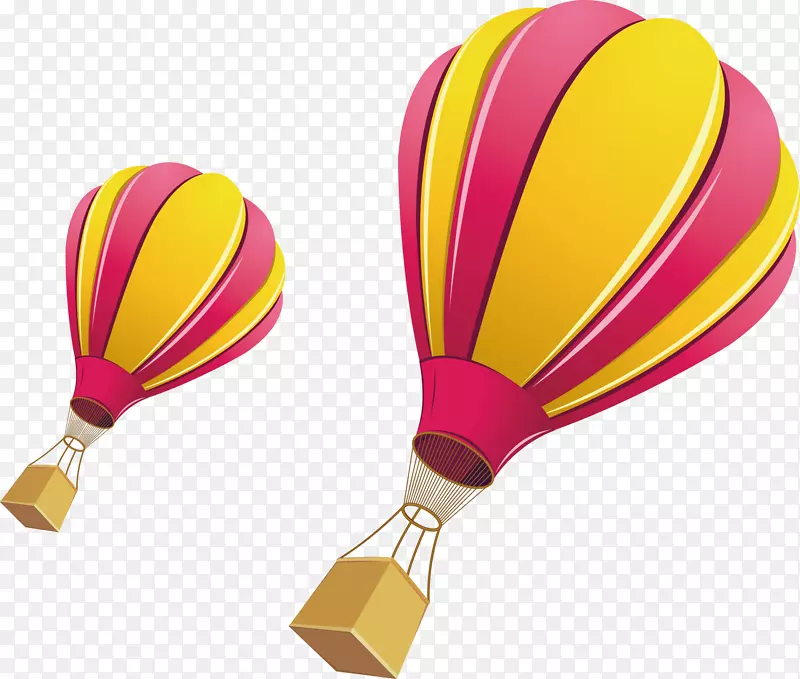 热气球降落伞.热气球png元件