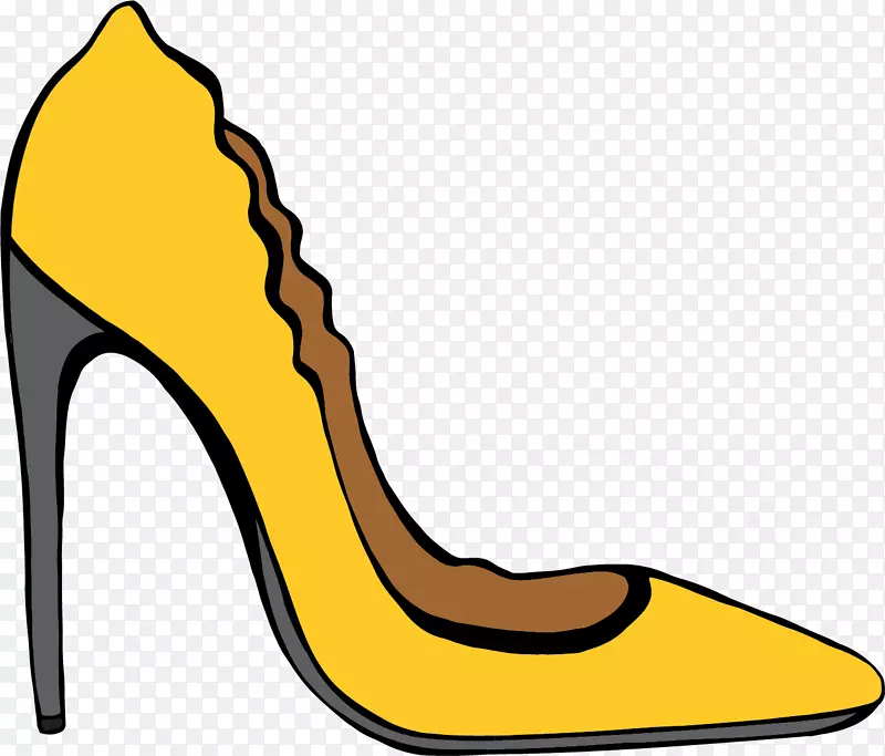 鞋高跟鞋黄色漆黄色高跟鞋