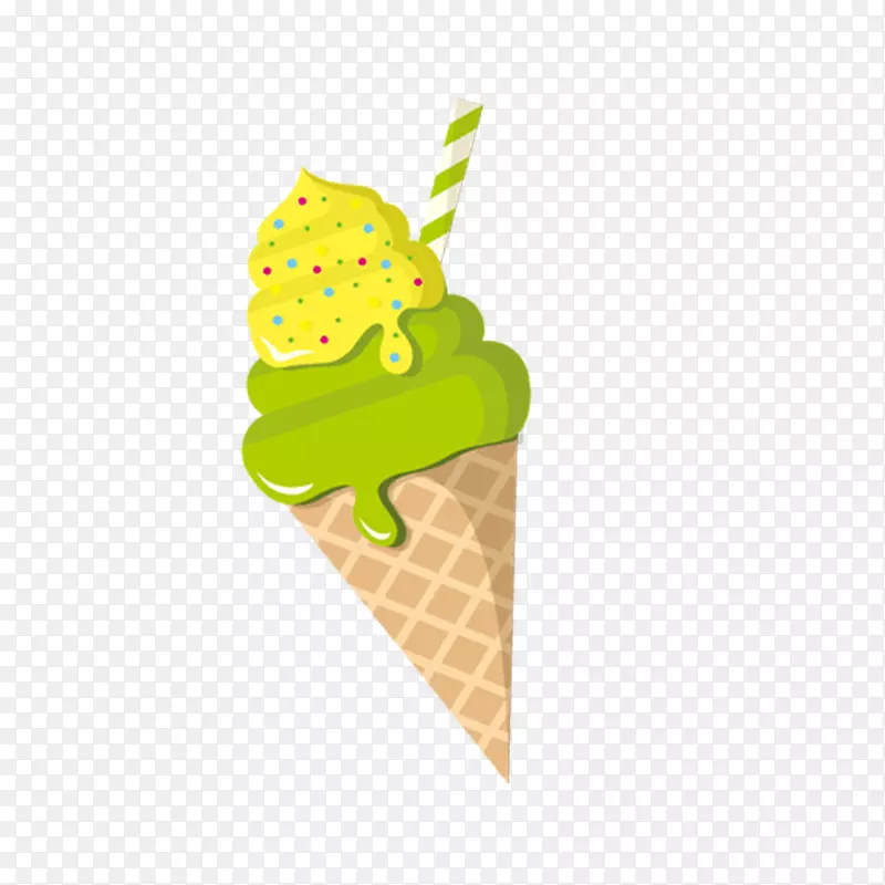 冰淇淋筒冰淇淋面包车牛奶-冰淇淋
