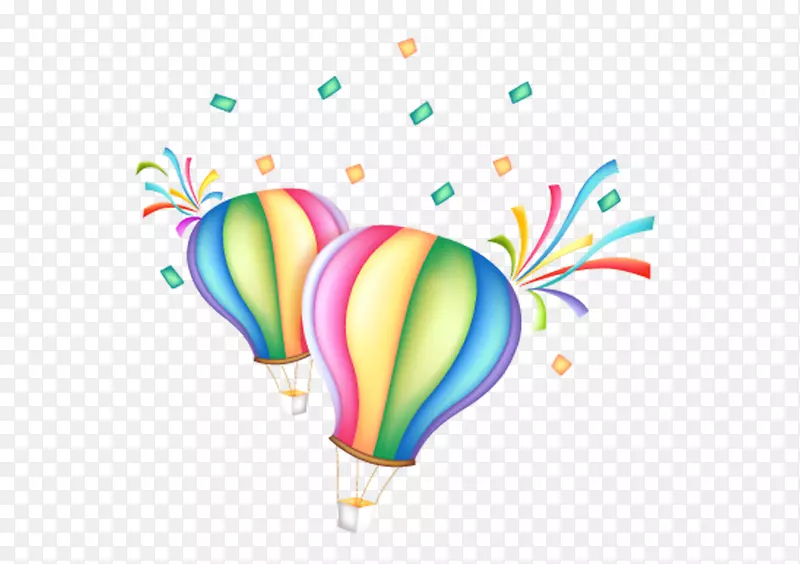 气球卡通降落伞-热气球