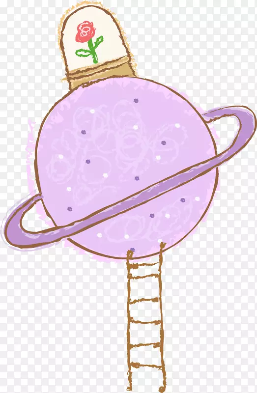 紫手画的行星