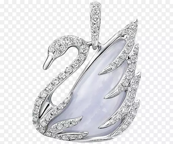 雪尼尼吊坠珠宝施华洛世奇AG设计师-施华洛世奇珠宝挂件白天鹅