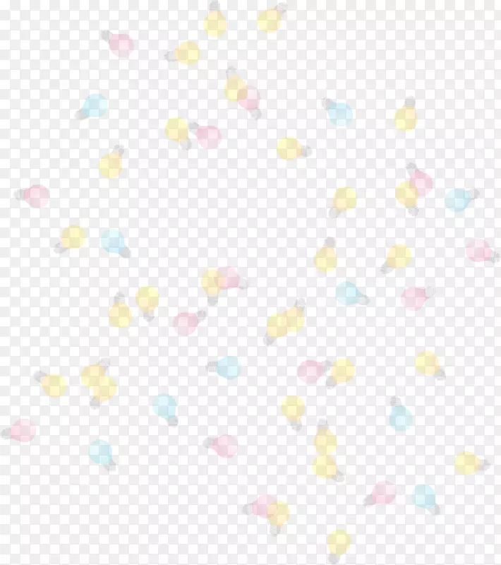 纺织花瓣图案-梦寐以求的彩色灯泡