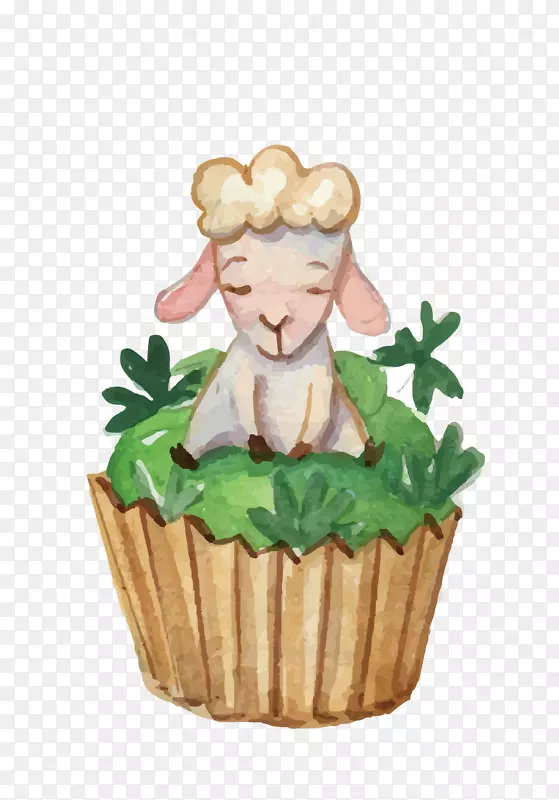 复活节兔子蛋糕纸杯蛋糕生日蛋糕-插图羊