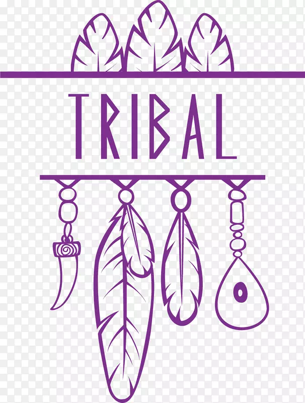 美洲土著民族图腾-神秘的紫色部落图腾